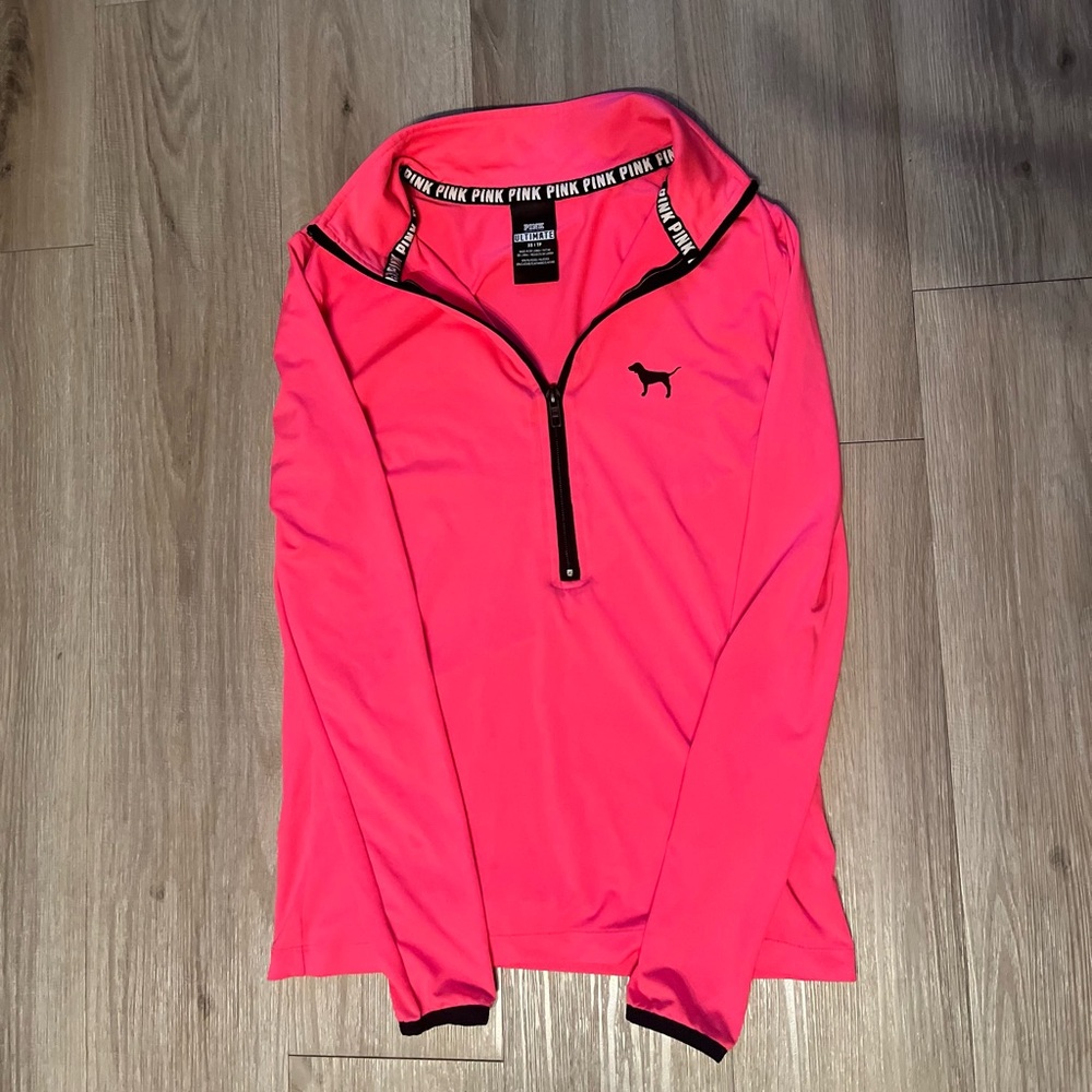 y2k Victoria's Secret PINK Quarter-Zip Pullover